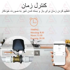 شیر فلکه برقی 