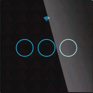 کلید 3 پل هوشمند لمسی TUYA مدل 433MHz+wifi