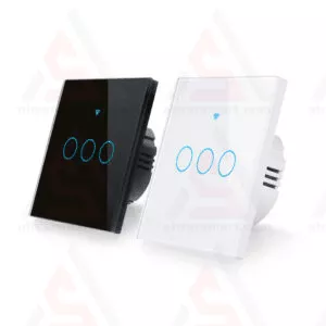 کلید 3 پل هوشمند لمسی TUYA مدل 433MHz+wifi