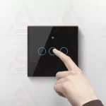 کلیدهوشمند لمسی TUYAسه پل مدل 433MHz+wifi