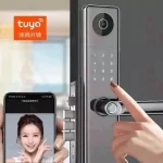 دستگیره هوشمند دوربین‌دار Tuya با نمایشگر و قفل دیجیتال هوشمند