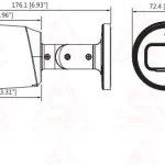 دوربین دو مگاپیکسلی داهوا مدل DH-HAC-HFW1200TP