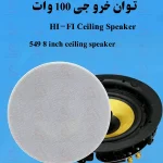 اسپیکر سقفی ۸ اینچ ۱۰۰ وات مدل ۵۴۹ با بیس قوی