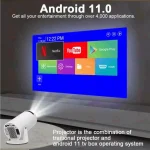 پروژکتور گیمینگ M300 Max: کنسول بازی قابل حمل، ماژول و دسته بازی، 64 گیگابایت حافظه