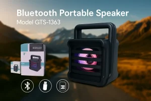 اسپیکر مسافرتی بلوتوث دار مدل GTS-1363