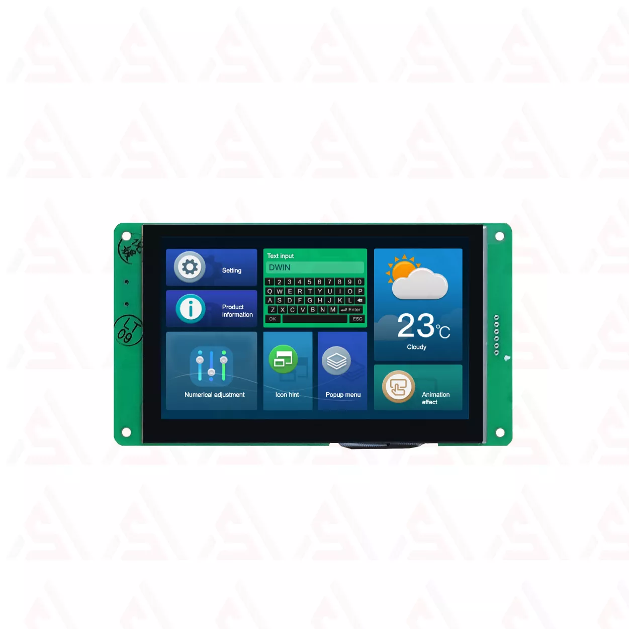 نمایشگر رنگی 5 اینچی 480*800 HMI مدل DMG80480C050_03WTC