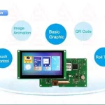 نمایشگر رنگی 7 اینچ 480*800 HMI مدل DMG80480C070_03WTC